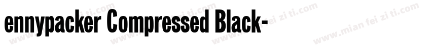ennypacker Compressed Black字体转换